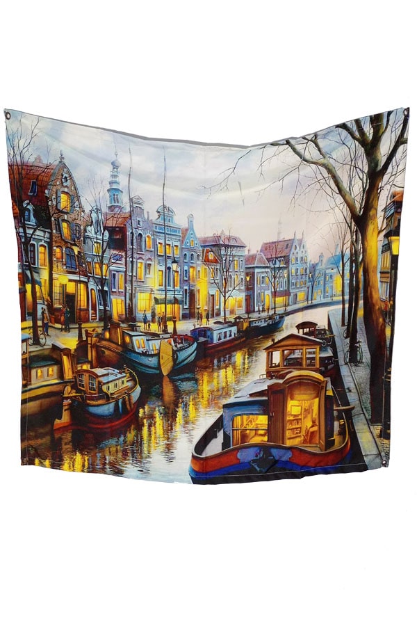 Amsterdam Canal Tapestry