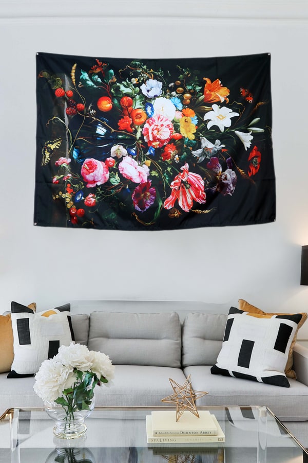 Golden Age Flowers Tapestry