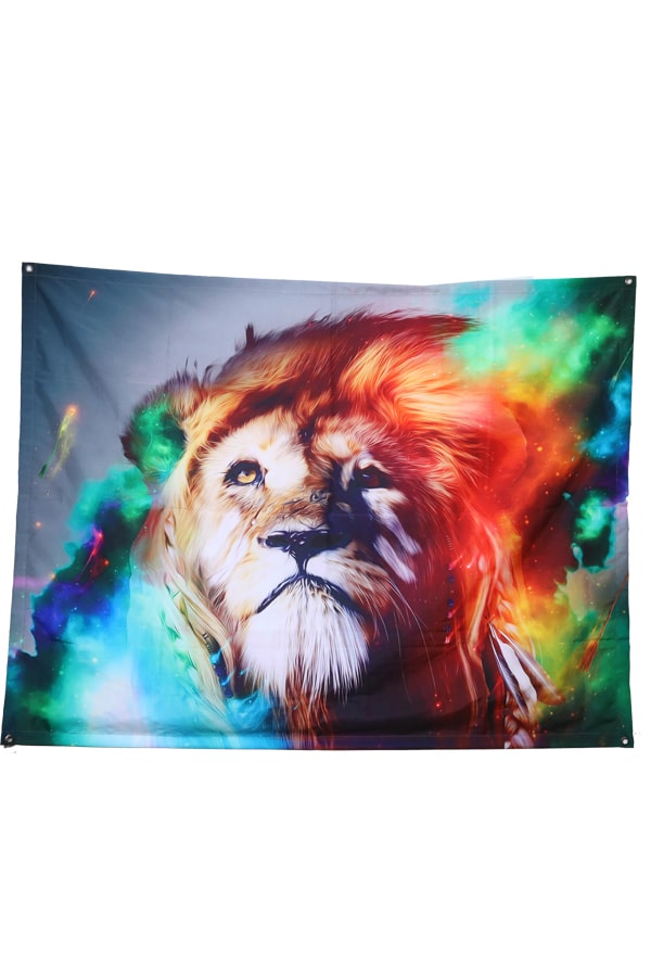 Colourfull Lion Tapestry