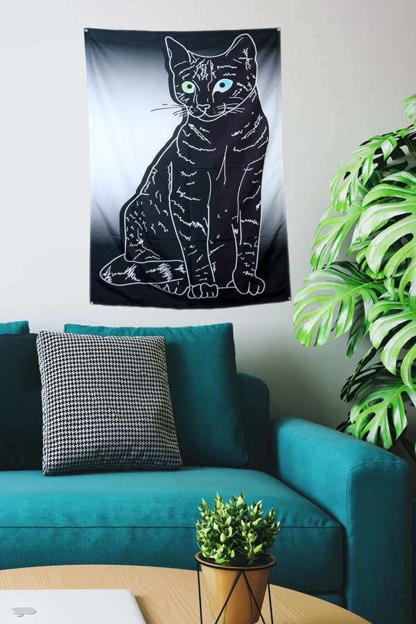 Black Cat Tapestry