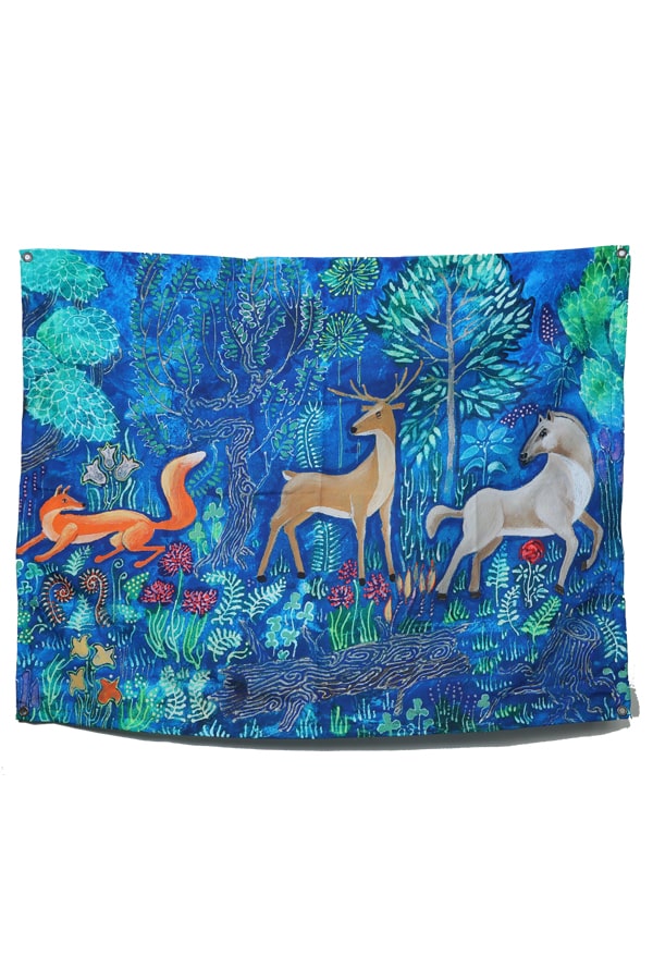 Grimm Fairy Animals Tapestry