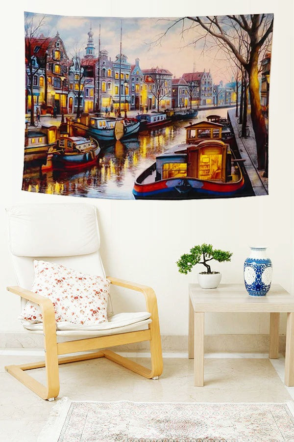 Amsterdam Canal Tapestry