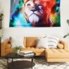Colourfull Lion Tapestry